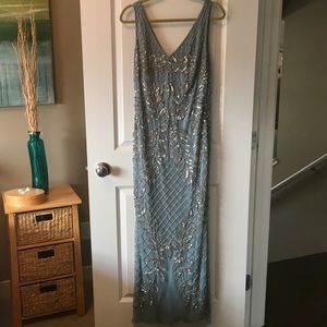 JS Collections Floor-Length Gown